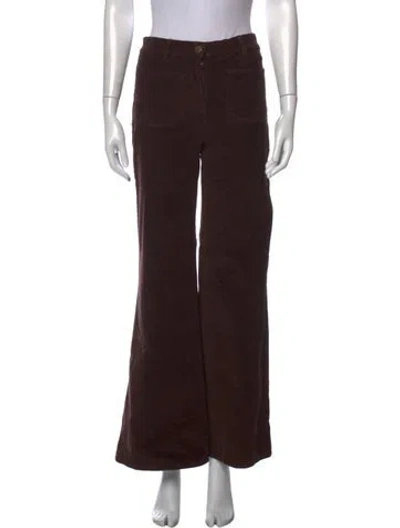 Pre-owned Nili Lotan Flared Pants In Brown