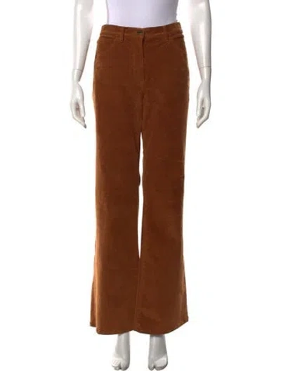 Pre-owned Nili Lotan Flared Pants In Brown