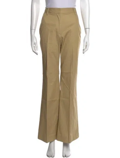 Pre-owned Nili Lotan Flared Pants In Yellow