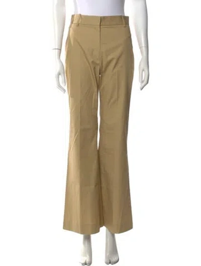 Pre-owned Nili Lotan Flared Pants In Yellow