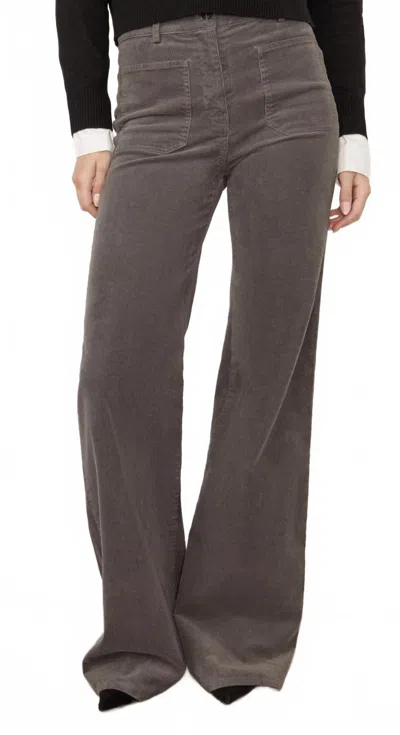 Nili Lotan Florence Cord Pant In Vintage Grey In Gray