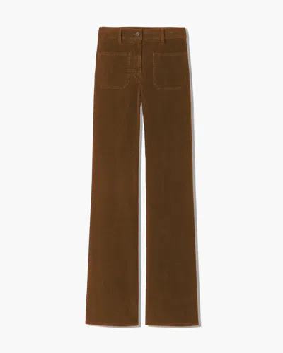 Nili Lotan Florence Corduroy Pant In Brown