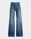 Nili Lotan Florence Patch Pocket Jeans In Classic Wash