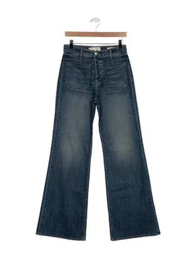 Pre-owned Nili Lotan Florence Flared Jeans In Blue
