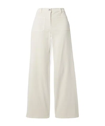 Nili Lotan Florence Flared Lounge Pants In White
