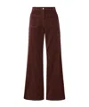Nili Lotan Florence Flared Pants In Brown