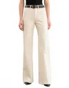 Nili Lotan Florence High-rise Flare Leg Pant In Stone In White