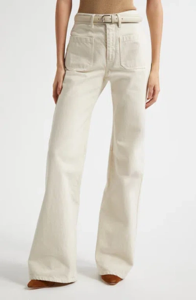 Nili Lotan Florence High-rise Corduroy Pants In Stone
