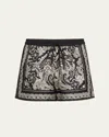 Nili Lotan Frances Bandana-print Silk-twill Shorts