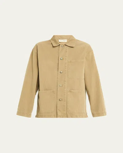 Nili Lotan Franklin Cotton Herringbone Single-breasted Jacket In Brown
