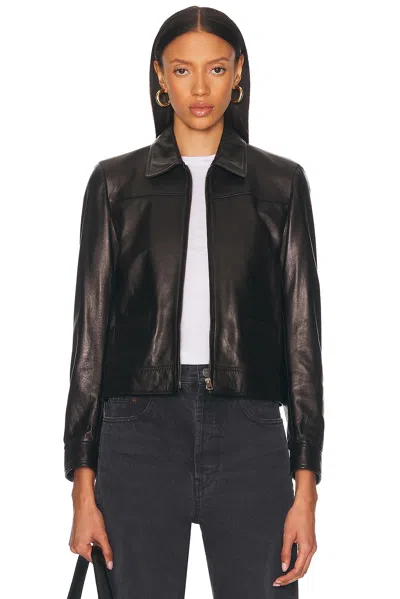 Nili Lotan Freddie Leather Jacket In Black