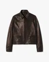 Nili Lotan Freddie Leather Jacket In Black