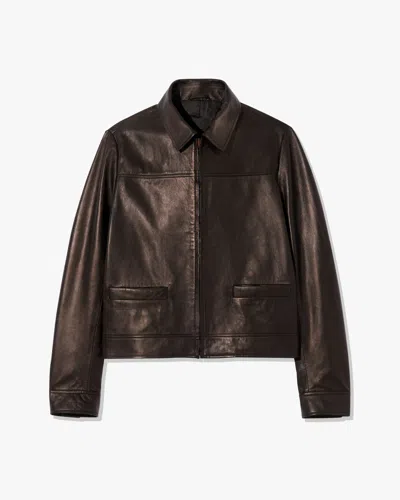 Nili Lotan Freddie Leather Jacket In Black