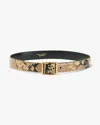 Nili Lotan Gabriele Snakeskin-embossed Leather Belt