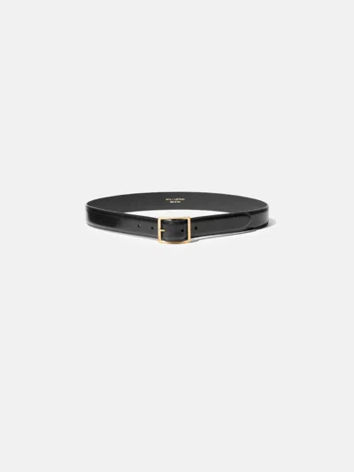 Nili Lotan Gabriele Leather Belt In Black