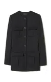 Nili Lotan Gabriella Wool Jacket In Black
