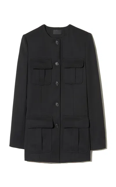 Nili Lotan Gabriella Wool Jacket In Black