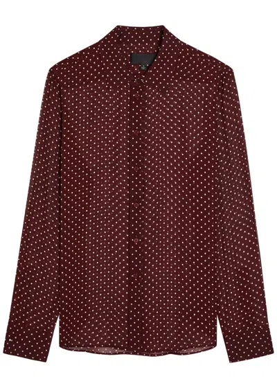 Nili Lotan Gaia Polka Dot Silk-chiffon Shirt In Multi