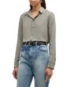 Nili Lotan Gaia Silk Button-front Shirt In Multi