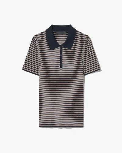 Nili Lotan Gemmatta Stripe Polo In Multi