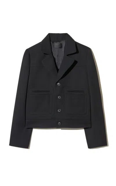Nili Lotan Georgy Wool Jacket In Black