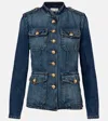 Nili Lotan Military Style Jacket Gold Buttons