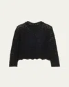 Nili Lotan Gibson Scallop Floral Lace Sweater