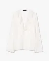 Nili Lotan Gisella Silk Blouse In White