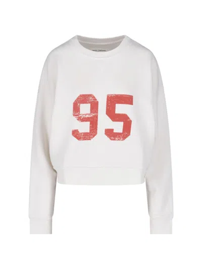 Nili Lotan Gladys 95 Crewneck Cotton Sweatshirt In White