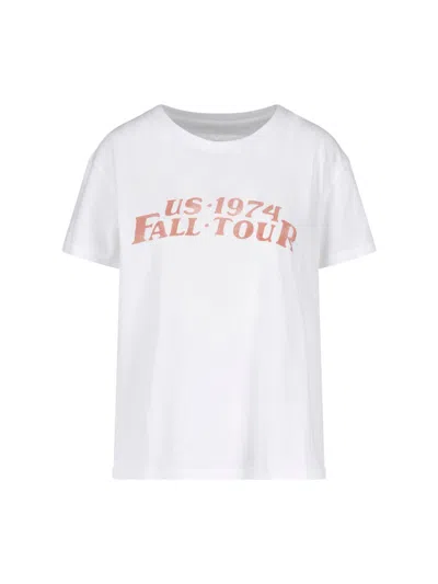 Nili Lotan Graphic Print Cotton T-shirt In White