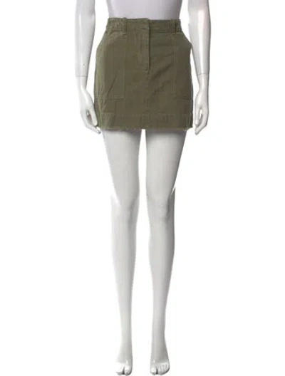 Pre-owned Nili Lotan Grosgrain Trim Mini Skirt In Multi