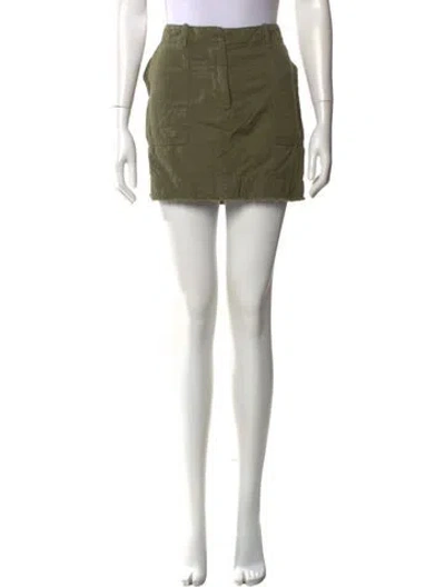 Pre-owned Nili Lotan Grosgrain Trim Mini Skirt In Multi