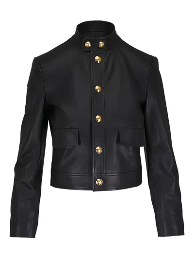 Nili Lotan Hadley Leather Jacket In Black