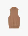 Nili Lotan Hansen Sweater Tank In Brown