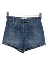 Nili Lotan Harley Denim Shorts Classic Wash In Blue