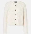 Nili Lotan Harry Open-knit Cashmere Cardigan In Ivory