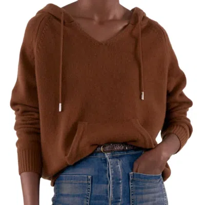 Nili Lotan Heavyweight Albany Hoodie In Chestnut In Pink
