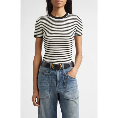 Nili Lotan Hettie Stripe Silk Sweater In Multi