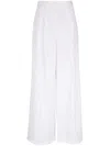 Nili Lotan High-waist Palazzo Trousers In Weiss