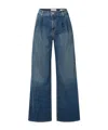 Nili Lotan High-waisted Wide-leg Jeans In Blue