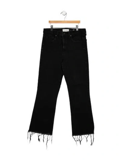 Pre-owned Nili Lotan High-rise Flared Jeans In Black