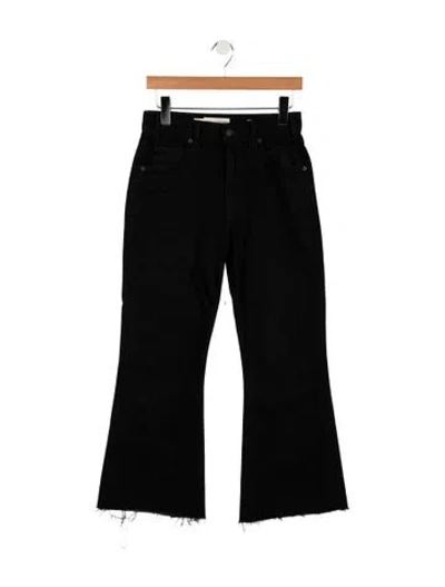Pre-owned Nili Lotan High-rise Flared Jeans In Black