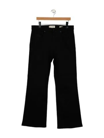 Pre-owned Nili Lotan High-rise Flared Jeans In Black