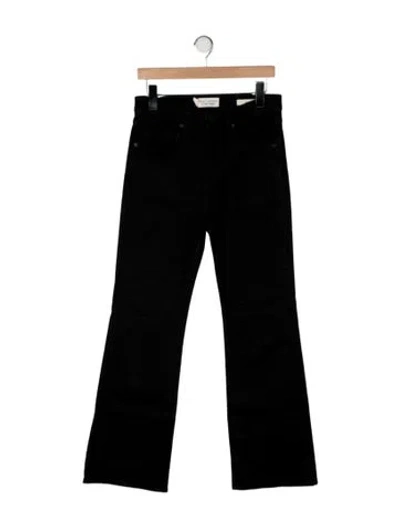 Pre-owned Nili Lotan High-rise Flared Jeans In Black