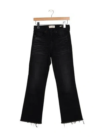 Pre-owned Nili Lotan High-rise Flared Jeans In Black