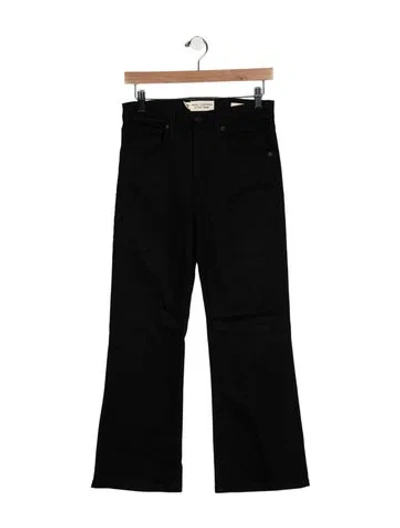 Pre-owned Nili Lotan High-rise Flared Jeans In Black