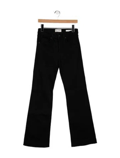 Pre-owned Nili Lotan High-rise Flared Jeans In Black