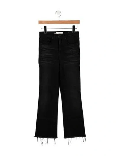 Pre-owned Nili Lotan High-rise Flared Jeans In Black