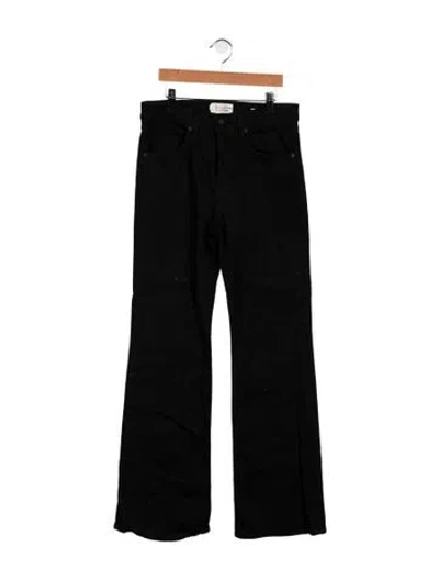 Pre-owned Nili Lotan High-rise Flared Jeans In Black