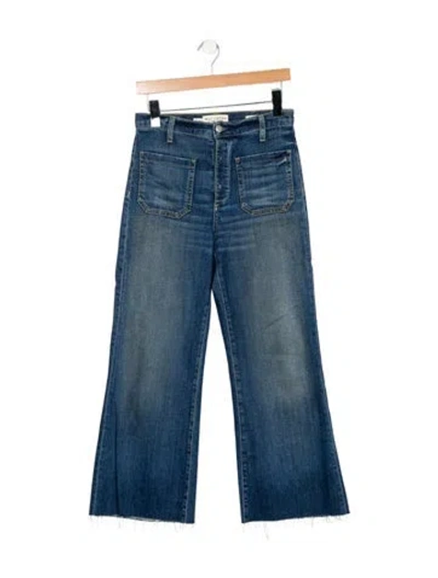 Pre-owned Nili Lotan High-rise Flared Jeans In Blue